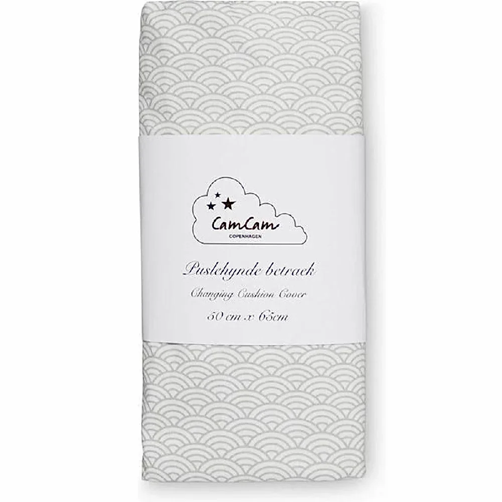 Cam Cam Grey Wave Alt Değiştirme Minder Kılıfı 50x65 cm