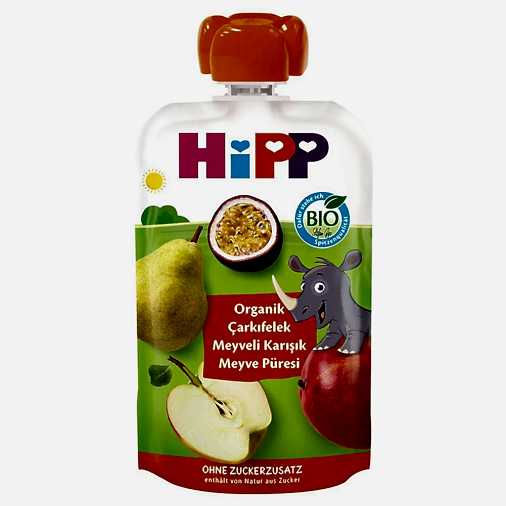 Hipp Organik Çarkıfelek Karışık Meyve Püresi 100 gr