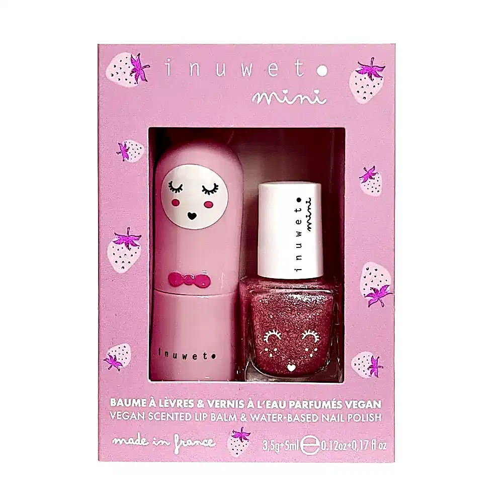 Inuwet Box Lip Balm ve Oje 2'li Set Pink Nail