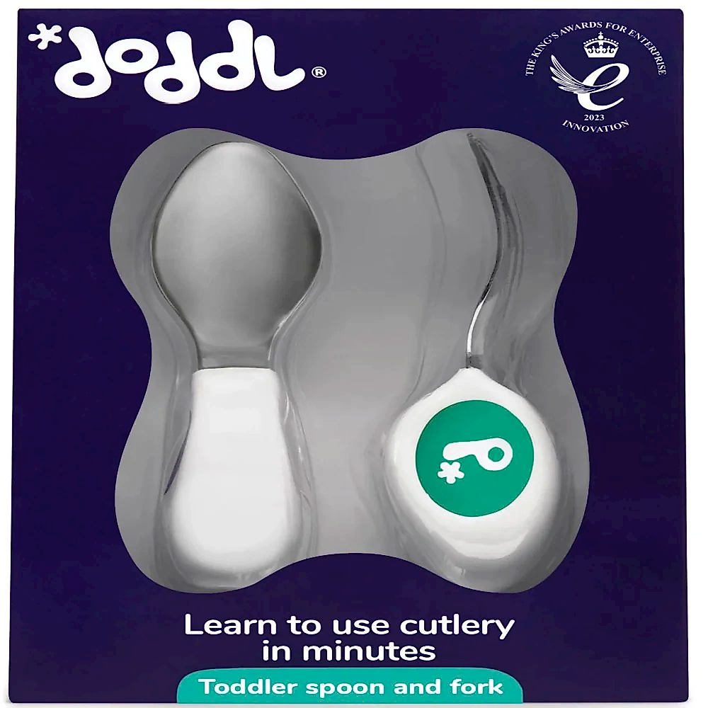 Doddl Çatal Kaşık Seti 2'li Yeşil