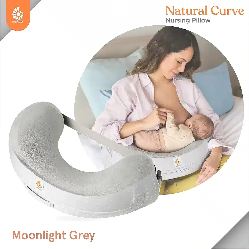 Ergobaby Natural Curve Emzirme Yastığı (moonlight grey)