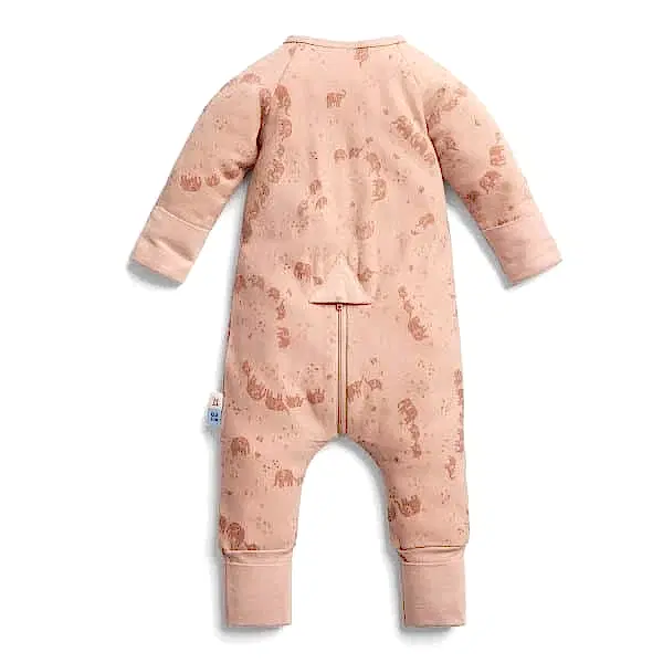 ErgoPouch Organik Pamuklu Patikli Pijama Tulum 0.2 TOG Elephant Parade Pembe