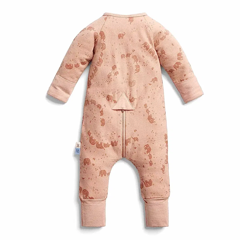 ErgoPouch Organik Pamuklu Patikli Pijama Tulum 1.0 TOG Elephant Parade Pembe