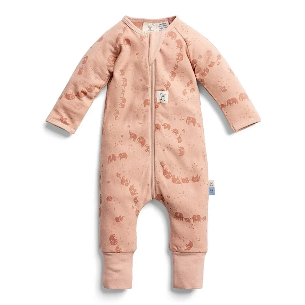 ErgoPouch Organik Pamuklu Patikli Pijama Tulum 1.0 TOG Elephant Parade Pembe