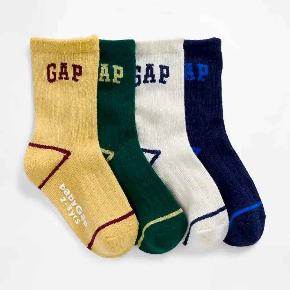 GAP Erkek Bebek 4'lü Çorap Seti Beyaz