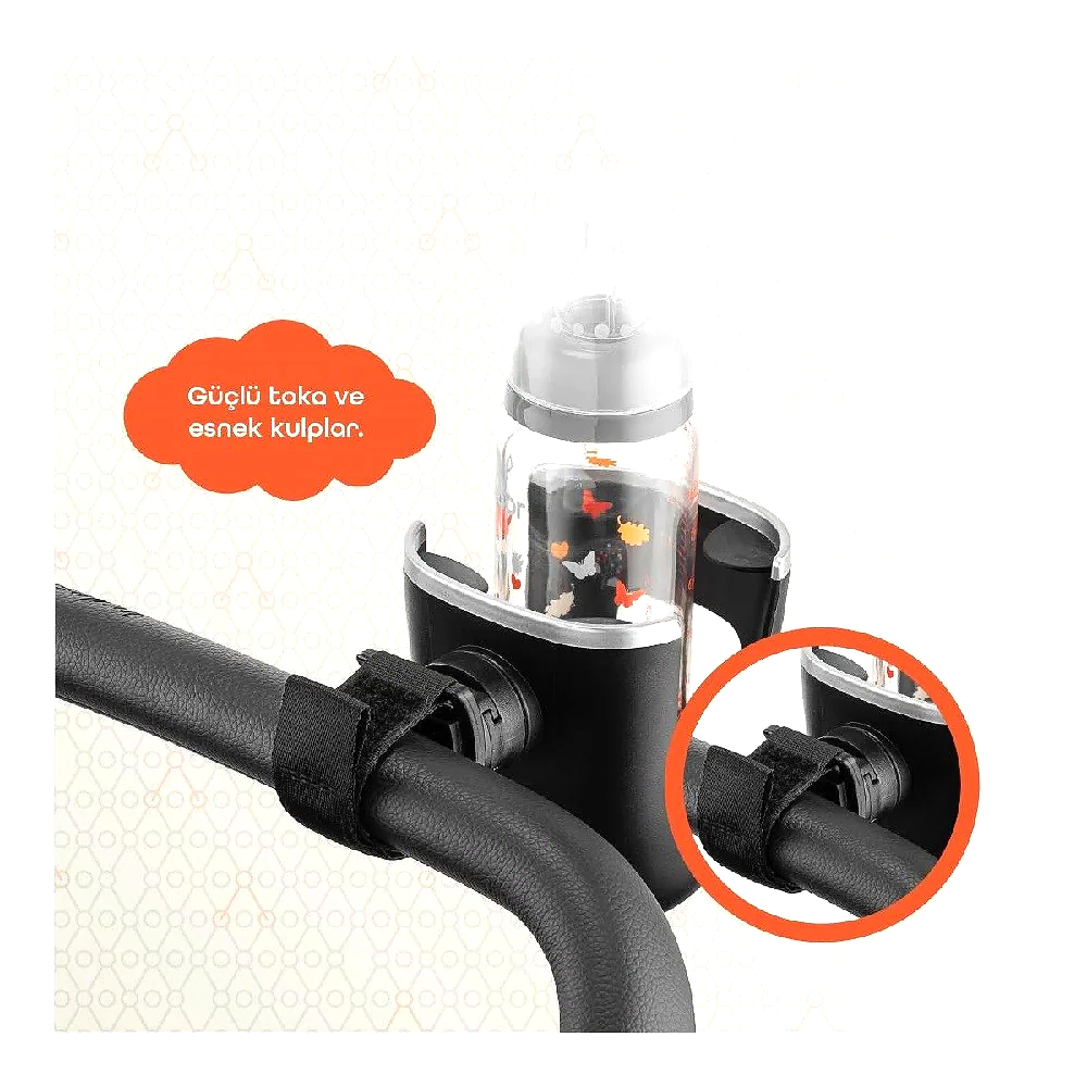 Gezenbebe Bebek Arabası Bardak Tutucu