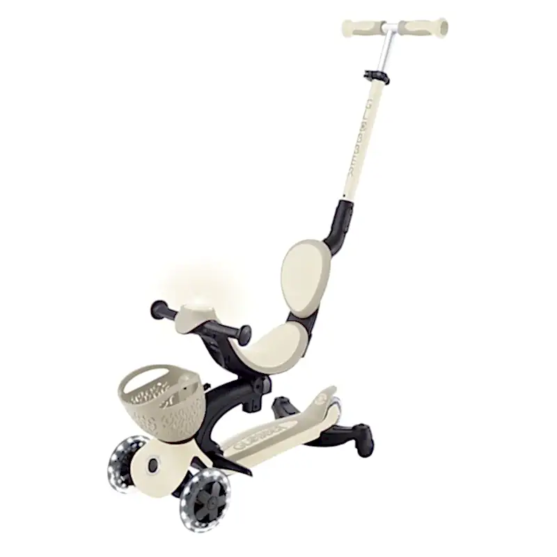 Globber Go Up Baby 360 Işıklı Scooter - Koyu Bej