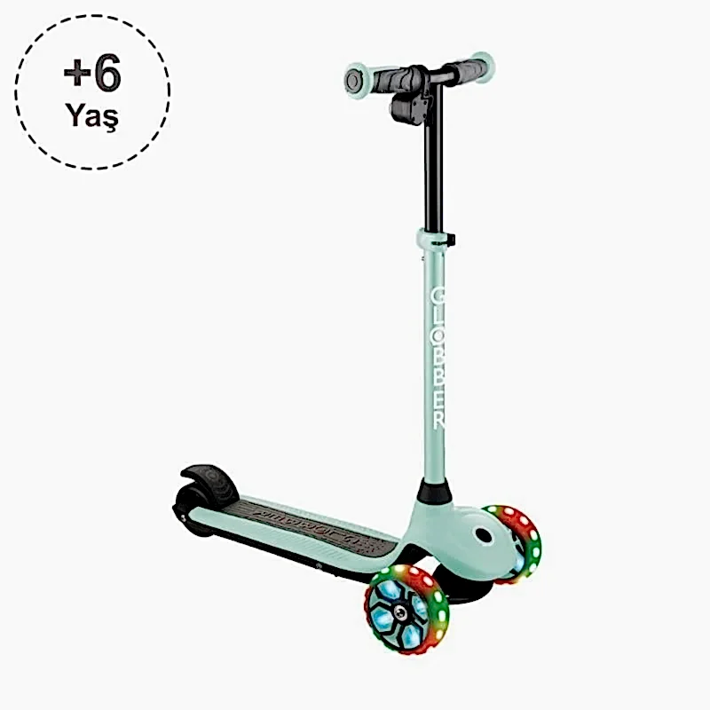 Globber One K E-Motion 4 Plus - Işıklı Elektrikli Scooter - Mint Yeşili