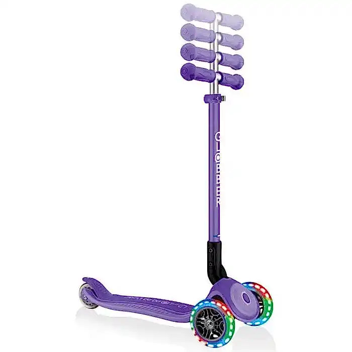 Globber Primo Plus Katlanabilir Işıklı Scooter - Mor