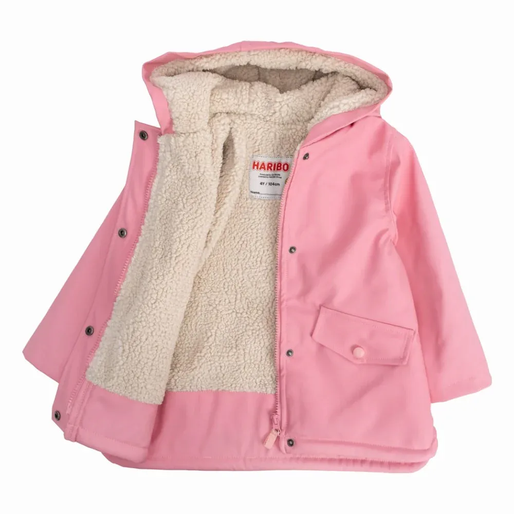 Haribo Kız Çocuk Kürklü Yağmurluk