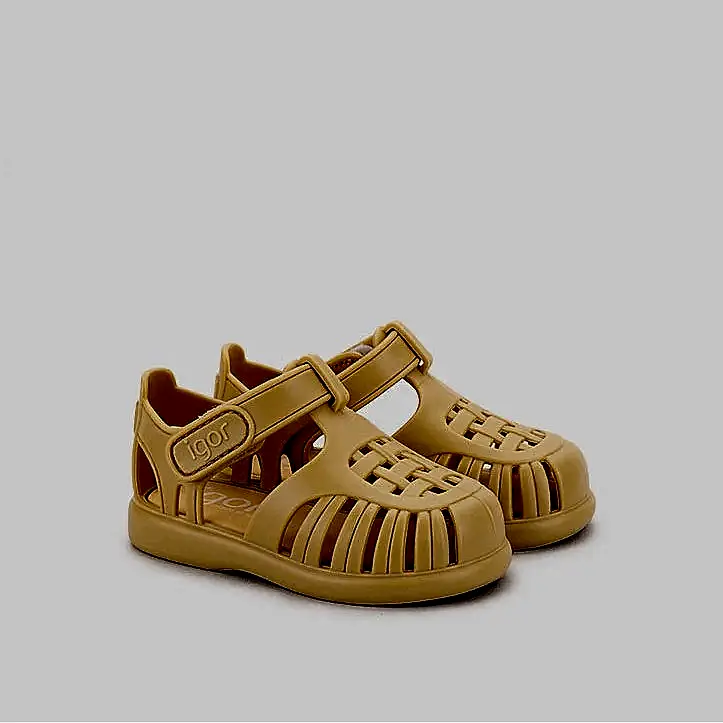 igor Yazlık Çocuk Sandaleti Tobby Solid Dıjon Hardal