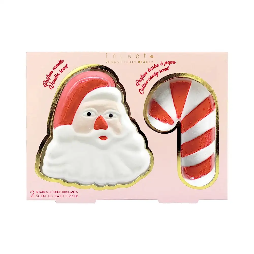Inuwet Noel Baba ve Baston Şeker 2li Banyo Bombası Seti