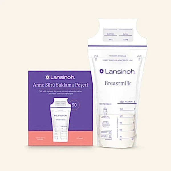 Lansinoh Anne Sütü Saklama Poşeti 50 adet STD