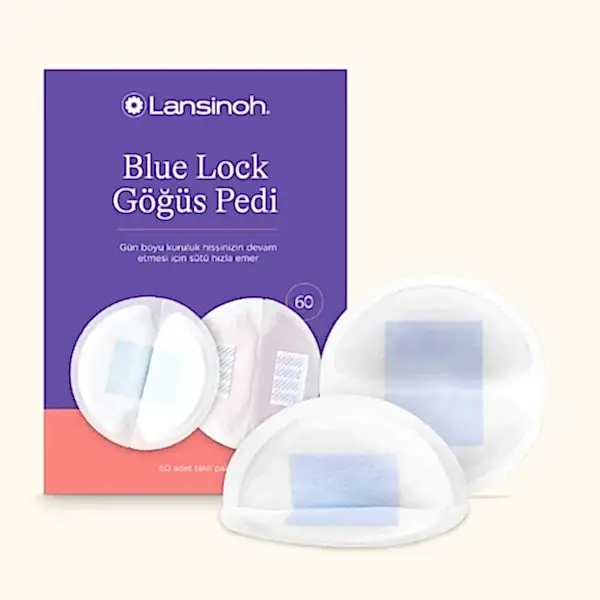 Lansinoh Blue Lock Göğüs Pedi 60 adet STD