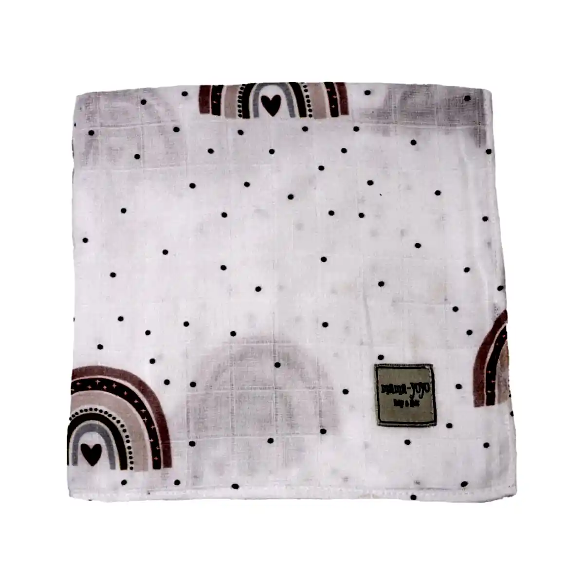 Mama Yoyo New Rainbow -Ağız Bezi Hediyeli Çok Amaçlı Organik Müslin Örtü 100X100