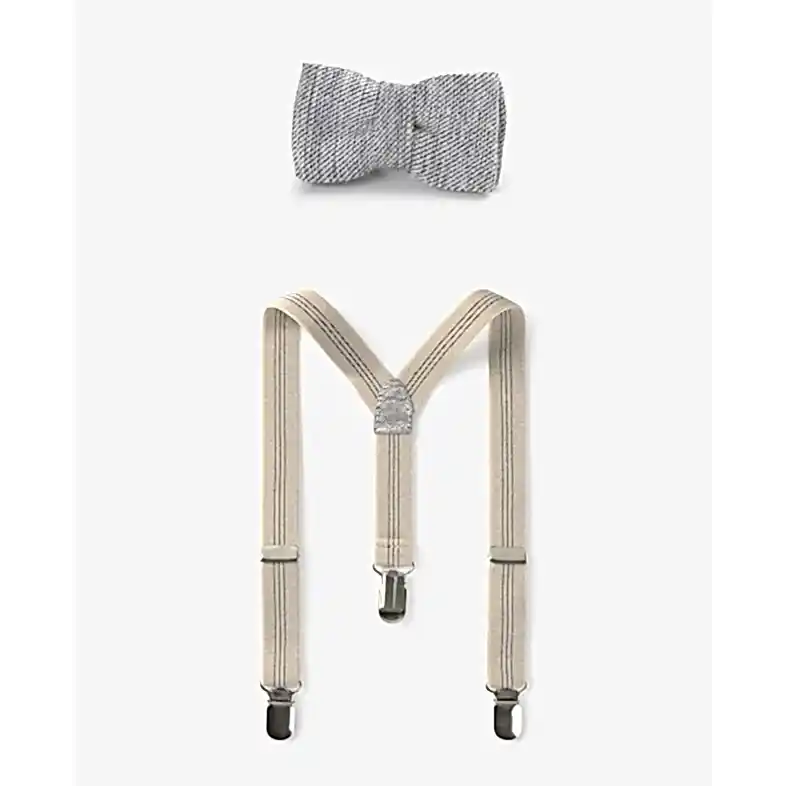 Mayoral Erkek Bebek Papyon Pantolon Askısı Set Bej