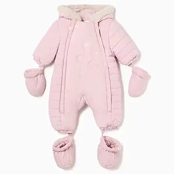 Mayoral Kışlık Bebek Astronot Kar Tulumu Pembe