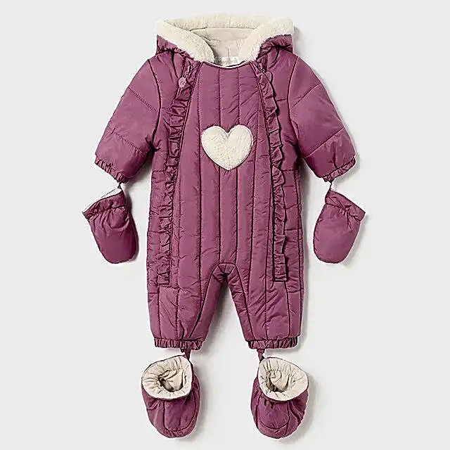 Mayoral Kışlık Bebek Kar Tulumu - Astronot Mor