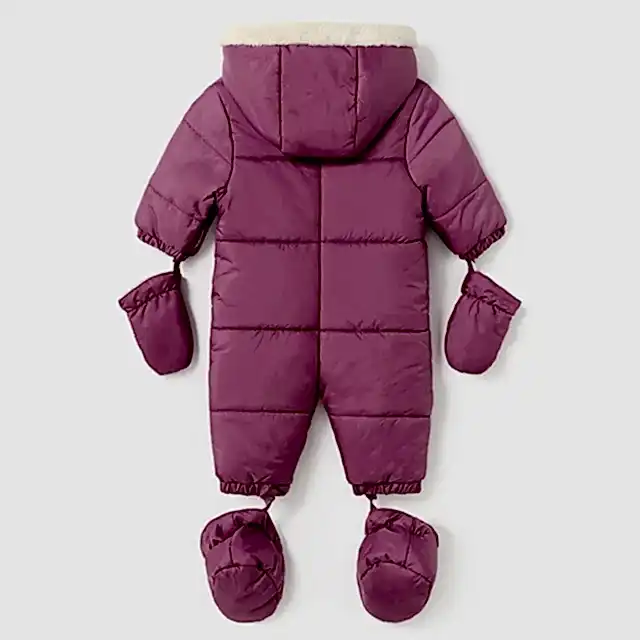 Mayoral Kışlık Bebek Kar Tulumu - Astronot Mor