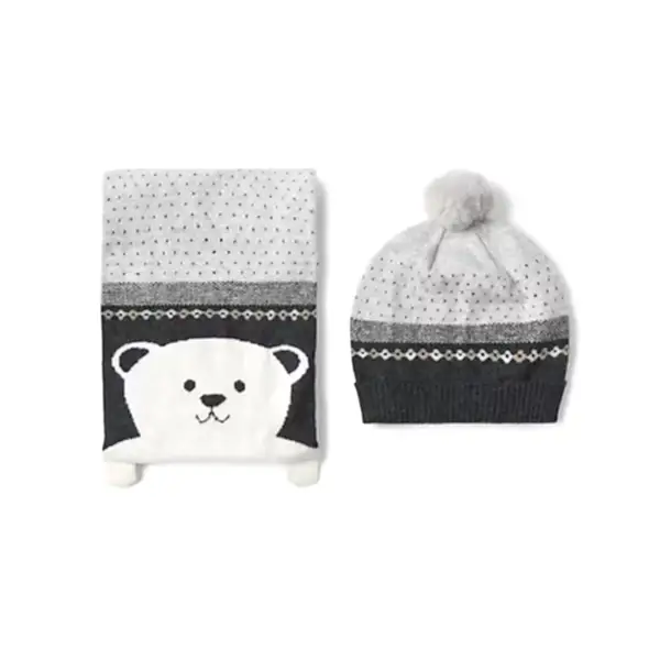 Mayoral Kışlık Erkek Bebek Örme Atkı Bere Set Gri