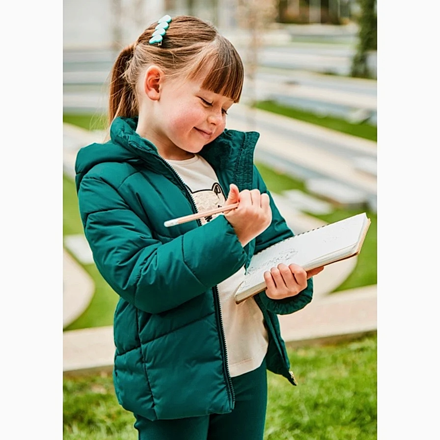 Mayoral Kışlık Kız Kapşonlu Mont Yeşil