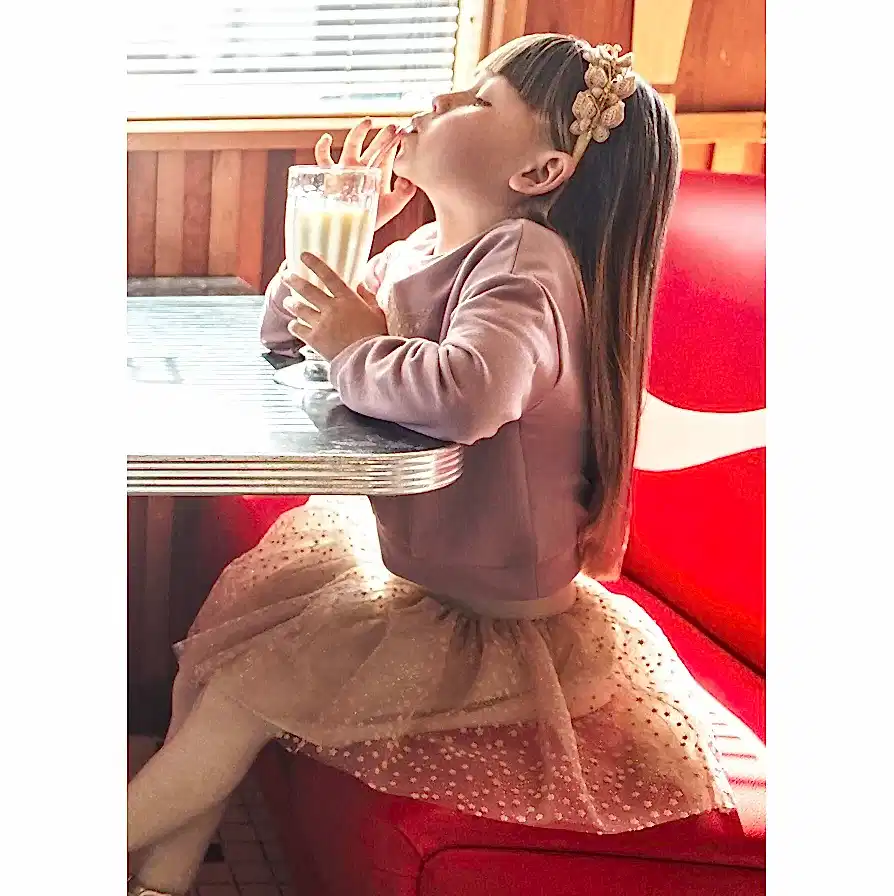 Mayoral Kışlık Kız S-shirt Etek Set Pembe