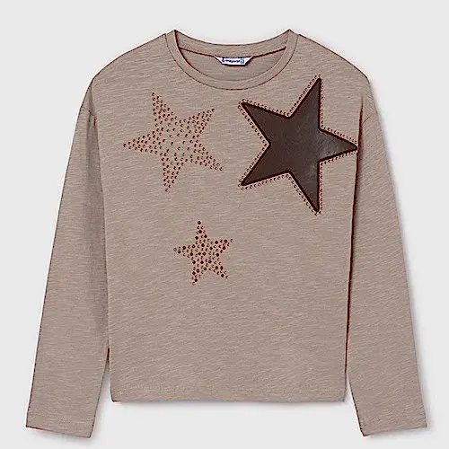 Mayoral Kışlık Kız Uzun Kol Bluz Bej