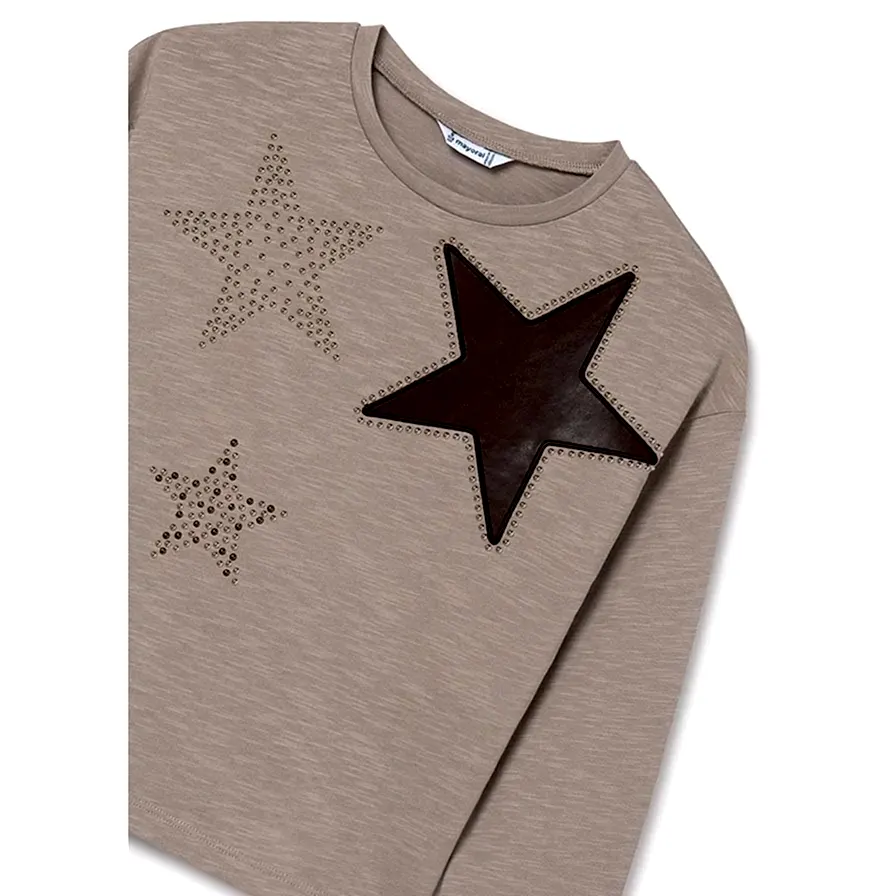 Mayoral Kışlık Kız Uzun Kol Bluz Bej