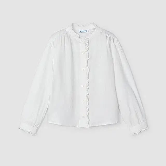 Mayoral Kışlık Kız Uzun Kol Bluz Ekru