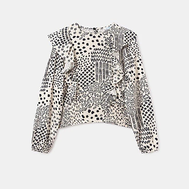 Mayoral Kışlık Kız Uzun Kol Bluz Siyah