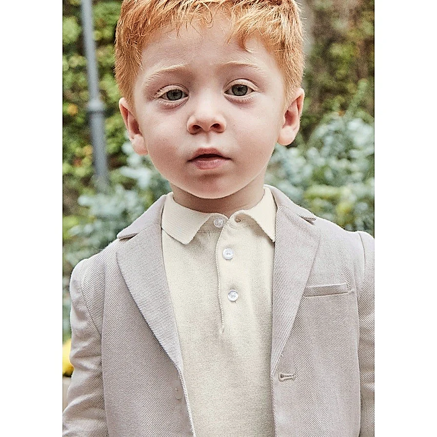 Mayoral Yazlık Erkek Bebek Polo Kısa Kol Bluz Ekru