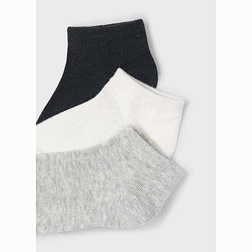 Mayoral Yazlık Erkek Kısa Çorap 3'lü Set Antrasit