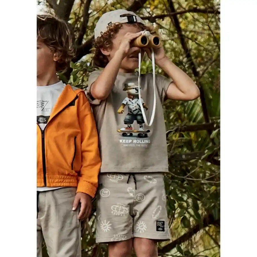 Mayoral Yazlık Erkek Penye Bermuda Bej