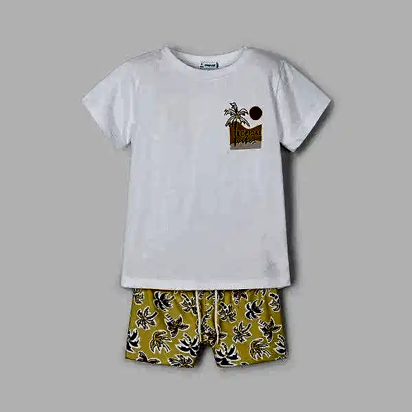 Mayoral Yazlık Erkek T-shirt Mayo 2'li Set Sarı