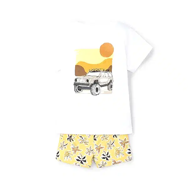 Mayoral Yazlık Erkek T-shirt Mayo 2'li Set Sarı