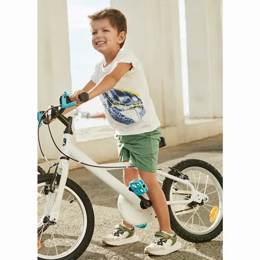 Mayoral Yazlık Erkek T-shirt Şort 2'li Set Beyaz