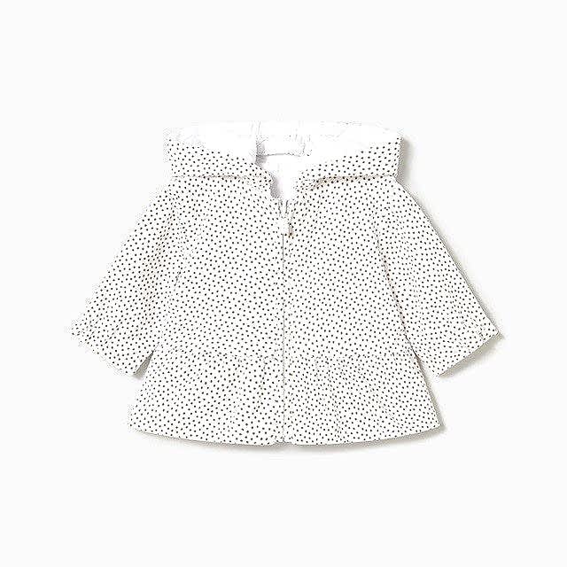 Mayoral Yazlık Kız Bebek Çift Taraflı Rüzgarlık Ceket Beyaz