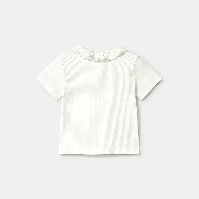 Mayoral Yazlık Kız Bebek Kısa Kol Bluz Ekru