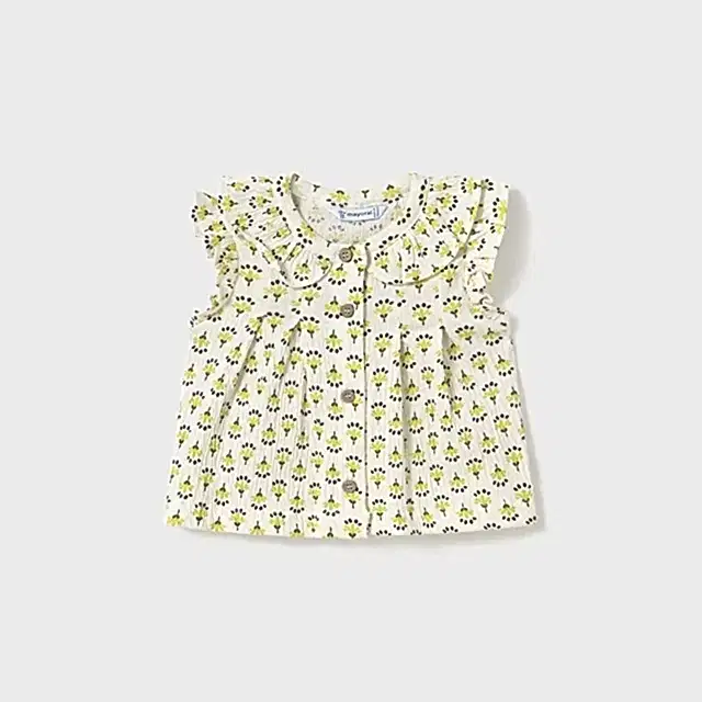 Mayoral Yazlık Kız Bebek Kısa Kol Bluz Ekru