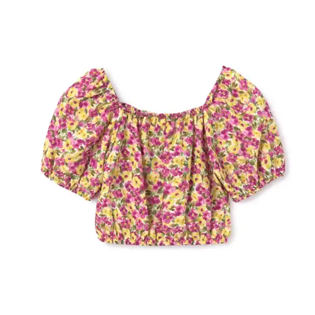 Mayoral Yazlık Kız Kısa Kol Bluz Açık Yeşil