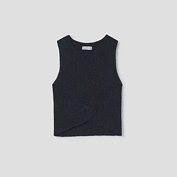 Mayoral Yazlık Kız Kolsuz Bluz Siyah