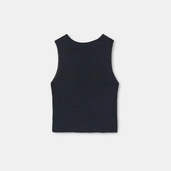 Mayoral Yazlık Kız Kolsuz Bluz Siyah