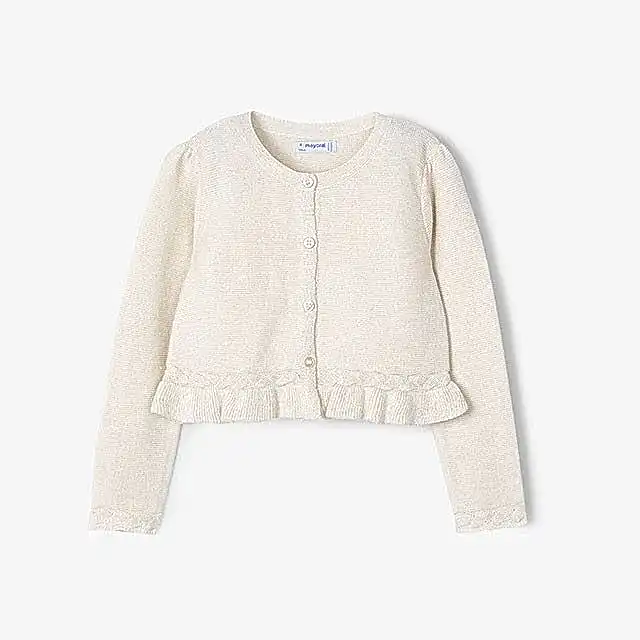 Mayoral Yazlık Kız Örme Hırka Ceket Bej