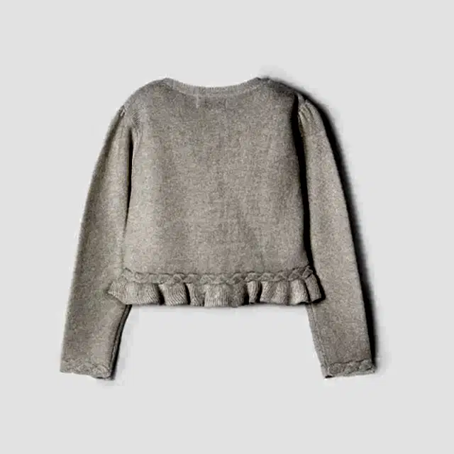 Mayoral Yazlık Kız Örme Hırka Ceket Bej