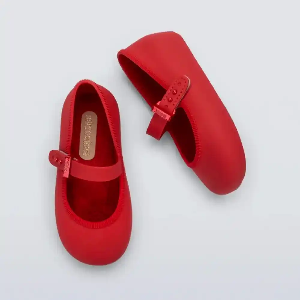 Mini Melissa Kız Bebek Soft Ballerina Babet Kırmızı