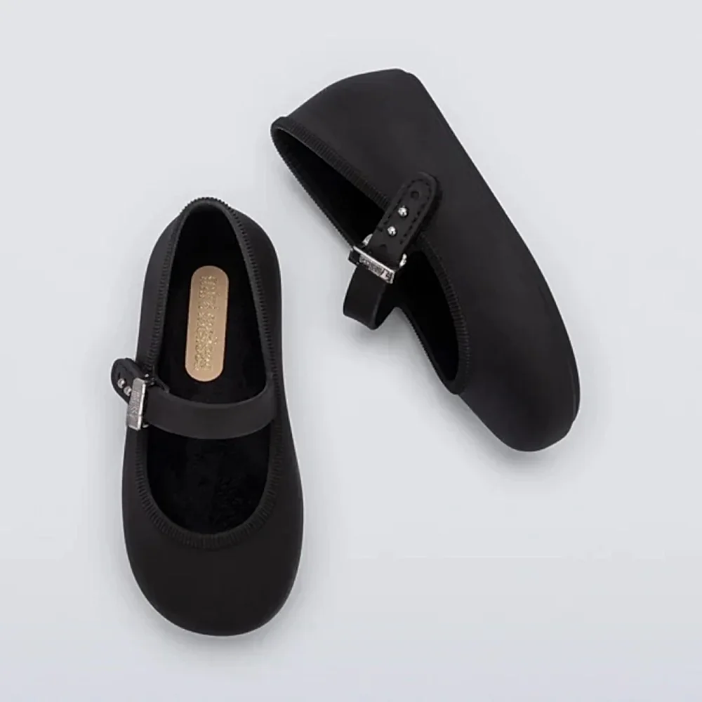 Mini Melissa Kız Bebek Soft Ballerina Babet Siyah