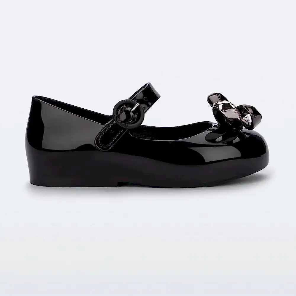 Mini Melissa Kız Bebek Sweet Love Glam Babet Siyah