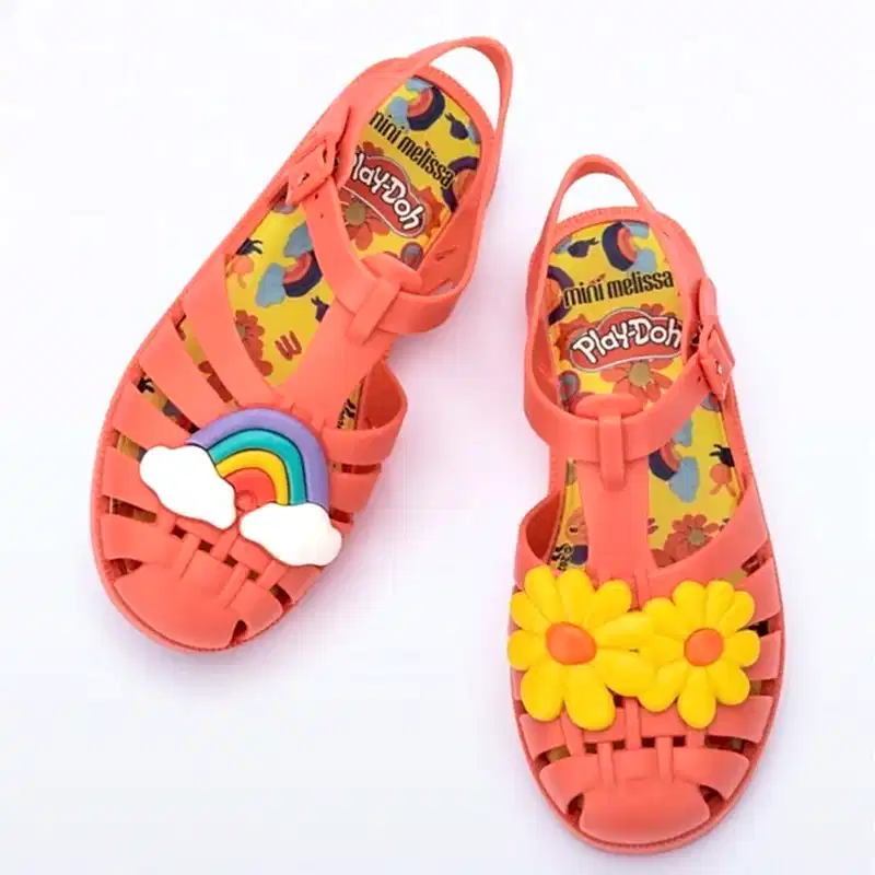 Mini Melissa Possession Çocuk Sandaleti Play Doh Turuncu