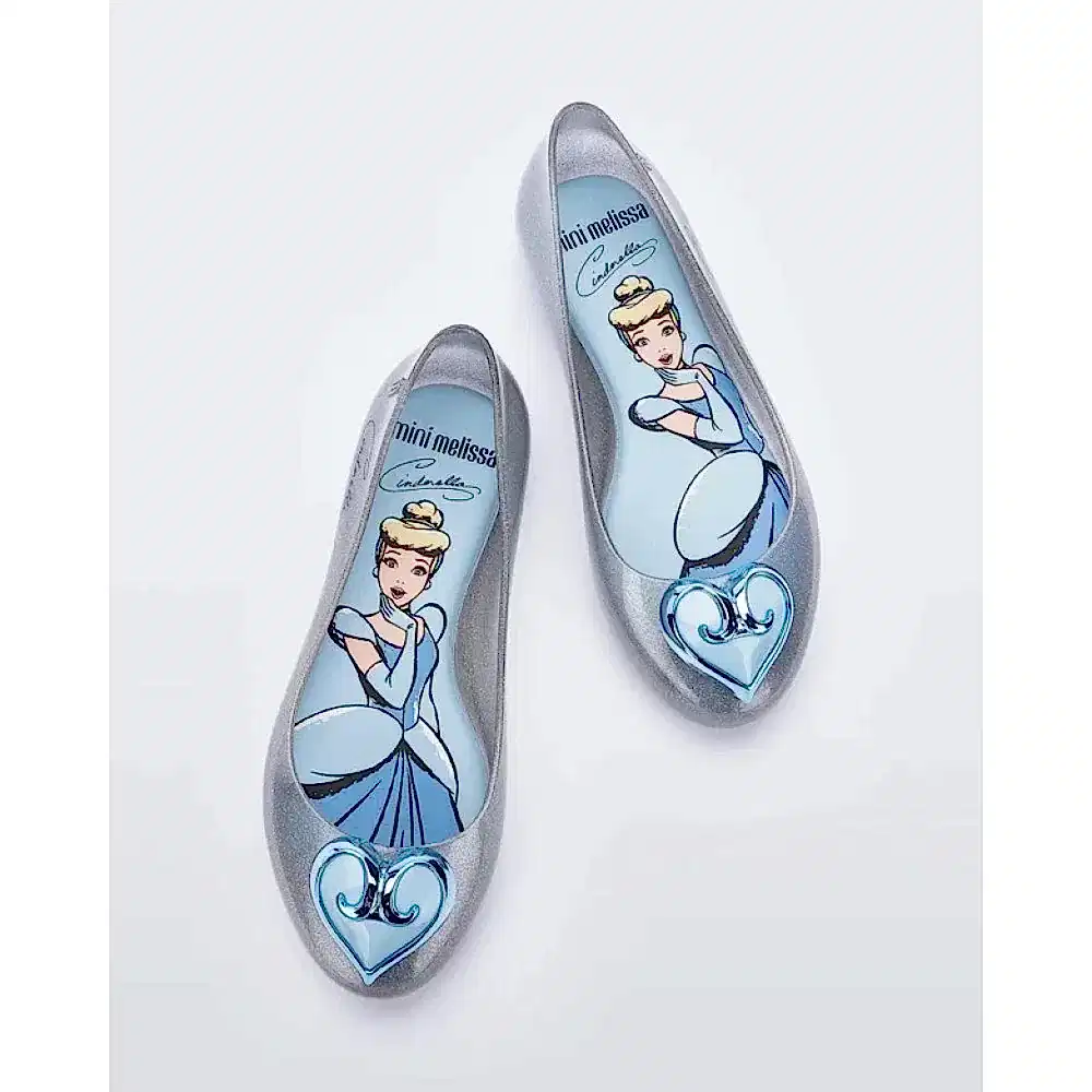 Mini Melissa Sweet Love Çocuk Sandaleti Disney Prenses Gri