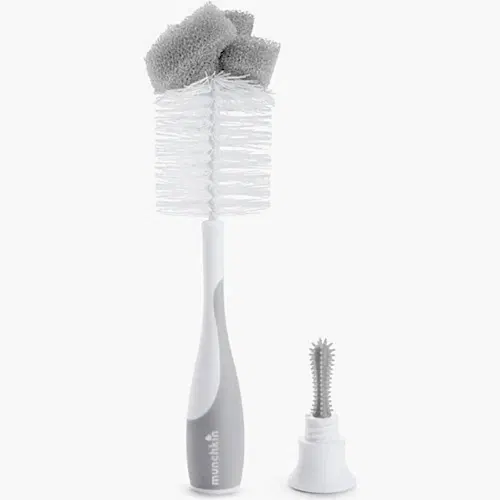 Munchkin Bristle Bebek Biberonu Temizleme Fırçası Gri